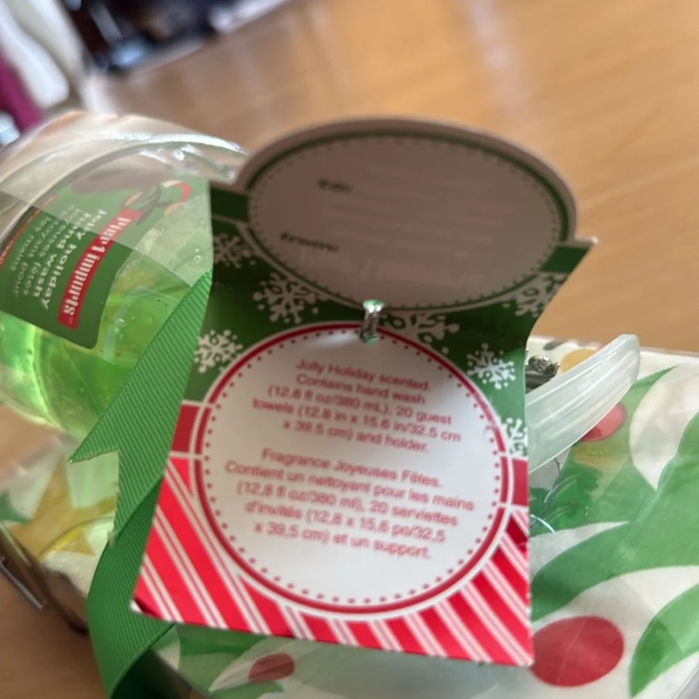 PIER ONE CHRISTMAS THEME HAND SOAP & REINDEER PAPER TOWEL